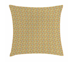 Motifs and Stripes Pillow Cover