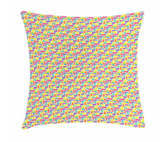 Hipster Funky Mosaic Tiles Pillow Cover