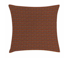 Brown Toned Geometric Tile Pillow Cover