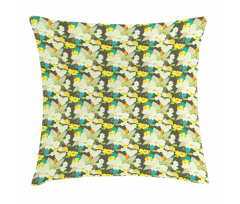 Lively Colored Summer Blooms Pillow Cover