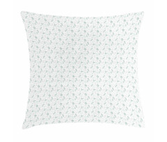 Pastel Botanical Pattern Pillow Cover