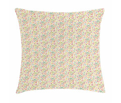 Colorful Summer Flower Art Pillow Cover