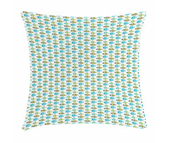 Doodle Marine Cartoon Pillow Cover