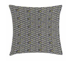 Leaves with Flowers Pillow Cover