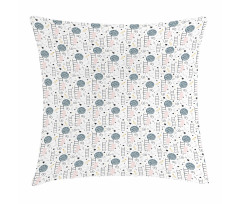 Bear and Stars Cartoon Pillow Cover