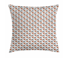 Mountains Reindeers Pillow Cover