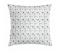 Blossoming Blue Tulips Pillow Cover