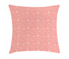 Repeating Ornate Curls Pillow Cover