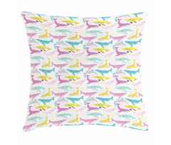 Whales Childish Maritime Pillow Cover