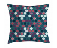 Vibrant Hexagon Shapes Pillow Cover