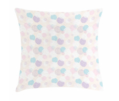 Soft Toned Dahlia Petals Pillow Cover