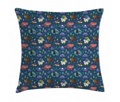Traditional Folk Ornaments Pillow Cover