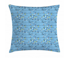 Trippy Chaotic Curvy Lines Pillow Cover
