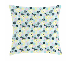 Pastel Tone Abstract Petals Pillow Cover