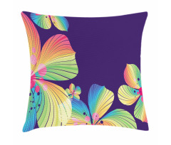Abstract Big Exotic Flower Pillow Cover