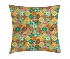 Traditional Vintage Tiles Pillow Cover
