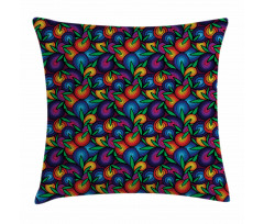 Colorful Spiral Blossoms Pillow Cover
