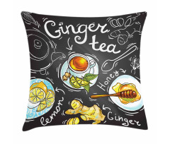 Healthy Lifestyle Drink Theme Pillow Cover