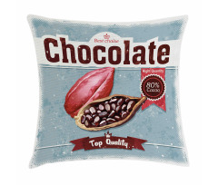 Best Choice Chocolate Retro Pillow Cover
