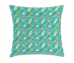 Springtime Floral Design Pillow Cover