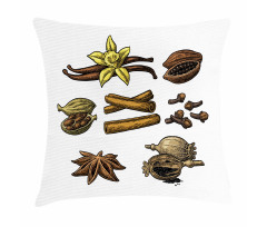 Cinnamon Anise Star Cardamom Pillow Cover