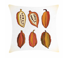 Tropical Fruit Beans Graphic Pillow Cover