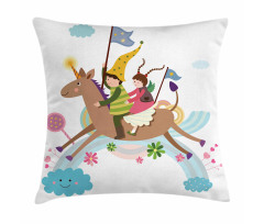 Fairy Cartoon Composition Pillow Cover