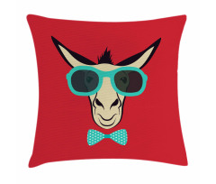 Donkey Wearing Sunglasses Pillow Cover
