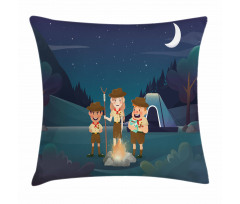 3 Scouts in the Forest Pillow Cover