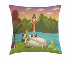 Best Friends Go Camping Pillow Cover