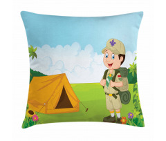 Nature Forest Adventure Pillow Cover