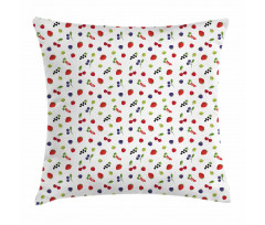Organic Summer Fruits Pillow Cover