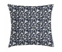 Leaf and Berry Pillow Cover
