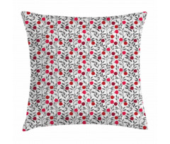 Springtime Berry Foliage Pillow Cover