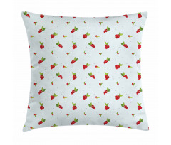 Berry Branch on Soft Tone Pillow Cover
