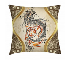 Serpent Mythological Pillow Cover