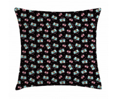 Valentines Romantic Hearts Pillow Cover