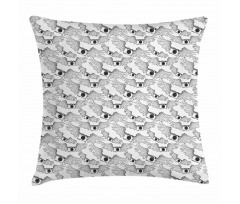 Vintage Style Pattern Wings Pillow Cover