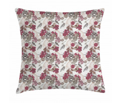 Flower Bouquet Pansy Rose Pillow Cover
