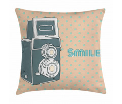 Nostalgic Smile Calligraphy Pillow Cover