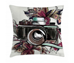 Watercolor Exotic Blooms Pillow Cover