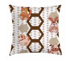 Children Animals Pillow Cover