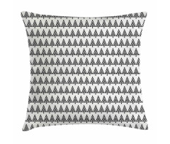 Geometric Fir Woodland Design Pillow Cover