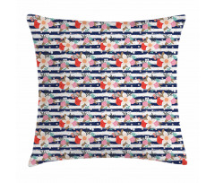 Blooming Corsage of Flowers Pillow Cover