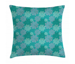 Abstract Flower Petals Retro Pillow Cover