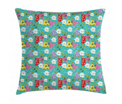 Circles Triangles Hearts Pillow Cover