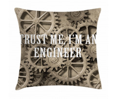 Funny Engineer Words Pillow Cover