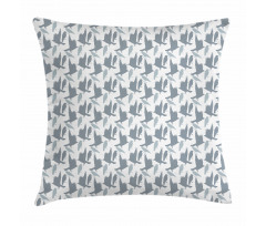 Abstract Bird Silhouettes Pillow Cover