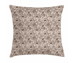 Classic Retro Spring Blooms Pillow Cover