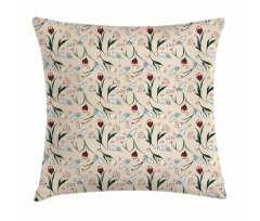 Romantic Nostalgic Blossom Pillow Cover